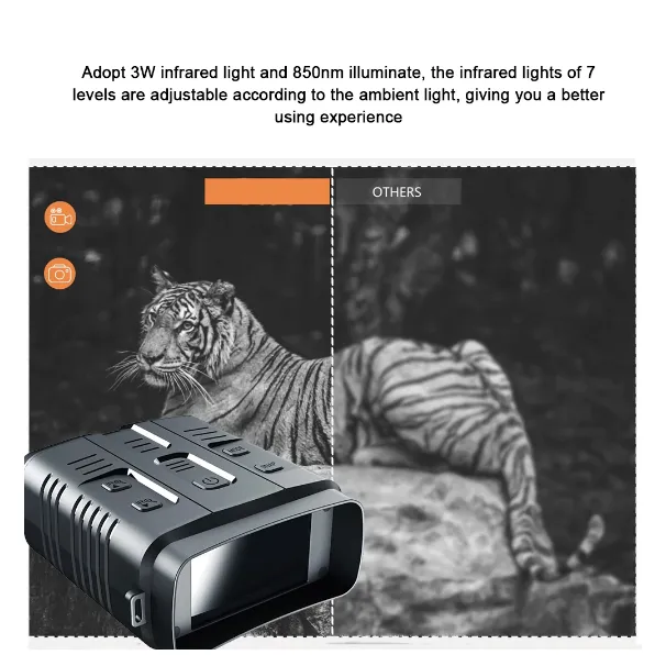 1080P Night Vision Goggles Binoculars Night Vision Full Dark Viewing Distance Infrared Binoculars