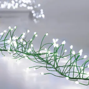 288L LED UltraBright Cluster Garland Green Wire- White