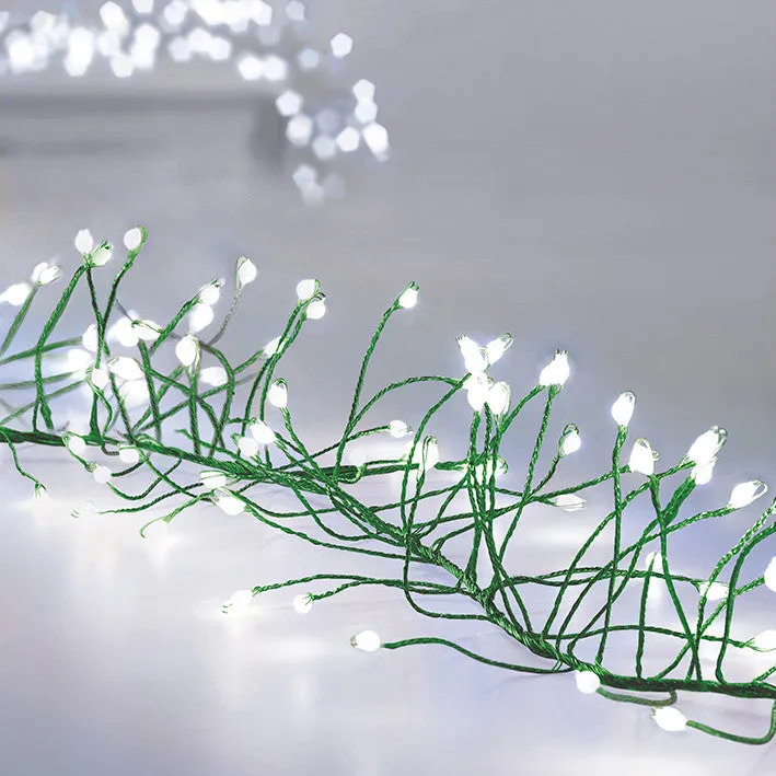 288L LED UltraBright Cluster Garland Green Wire- White