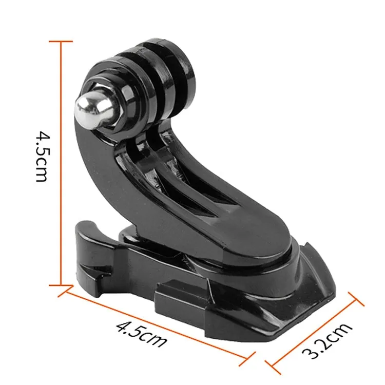 360° Rotatable J Hook Rotation Turntable Quick Release Buckle Mount for GoPro 11 10 9 8 7 6 5 4 4k Eken AKASO SJCAM YI and Other Action Cameras