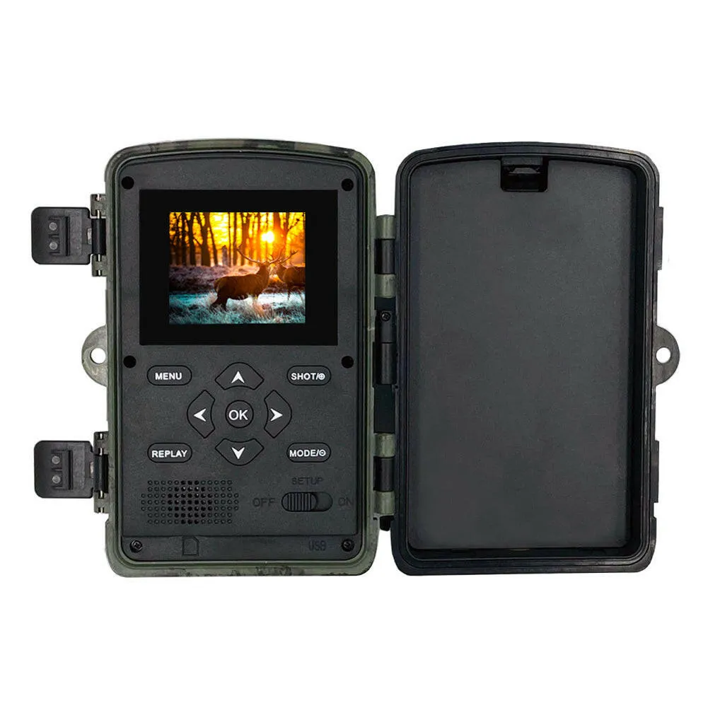 36MP 1080P  Day Night Photo Video Taking Camera Multi-function Outdoor Huntings Animal Observation House Monitoring Camera IP54 Waterproof 2.0 Inch Display 12 Languages with 34 Infrared Lights Camera