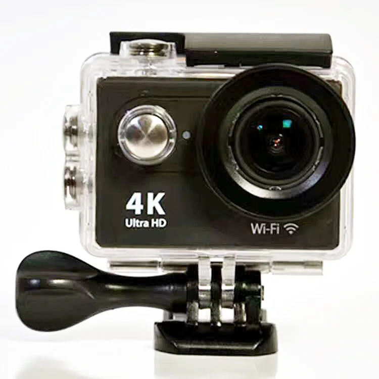4K Ultra HD 12 Megapixel 170° Wide Angle Lens Action Camera - 1080p Wifi Sports Camera