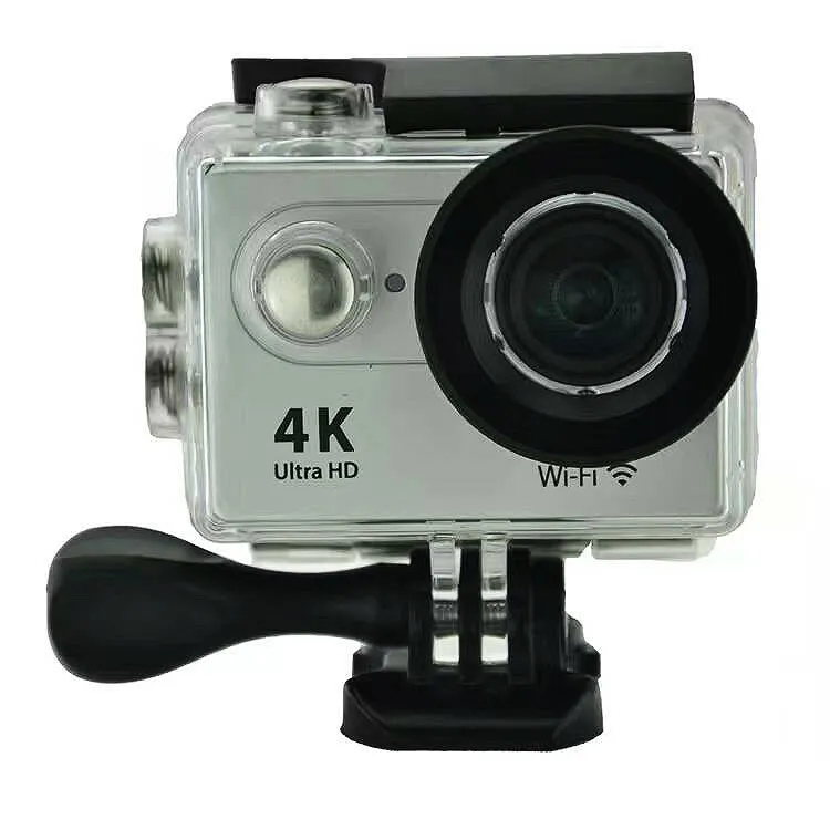 4K Ultra HD 12 Megapixel 170° Wide Angle Lens Action Camera - 1080p Wifi Sports Camera