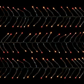 720 Multi Action LED Cluster Christmas Lights with Timer - Vintage Gold & Red