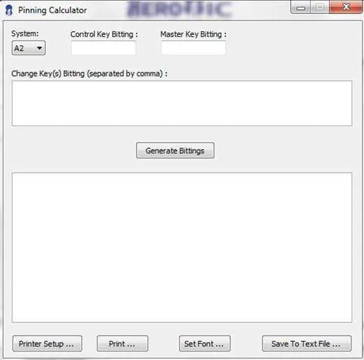 Aero IC Core Masterkeying Software For A-2,A-3 And A-4
