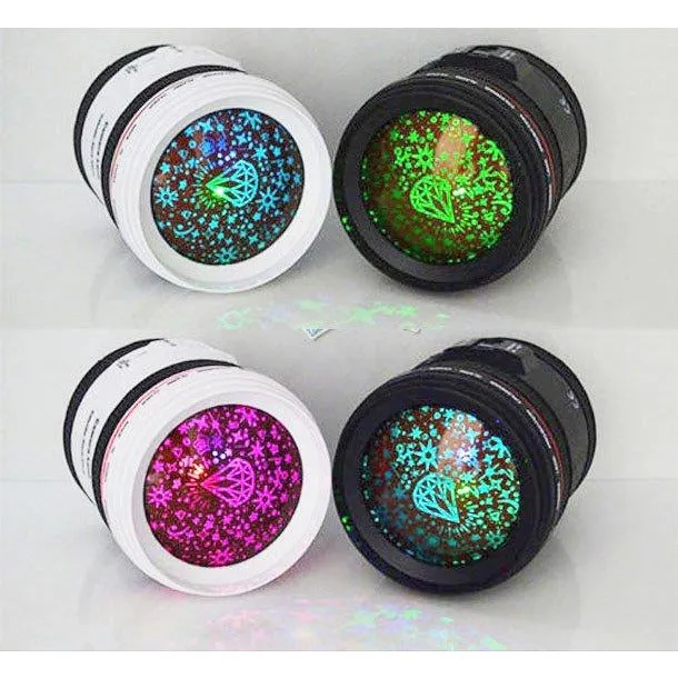 Alarm Clock Camera Lens Projection Music LCD