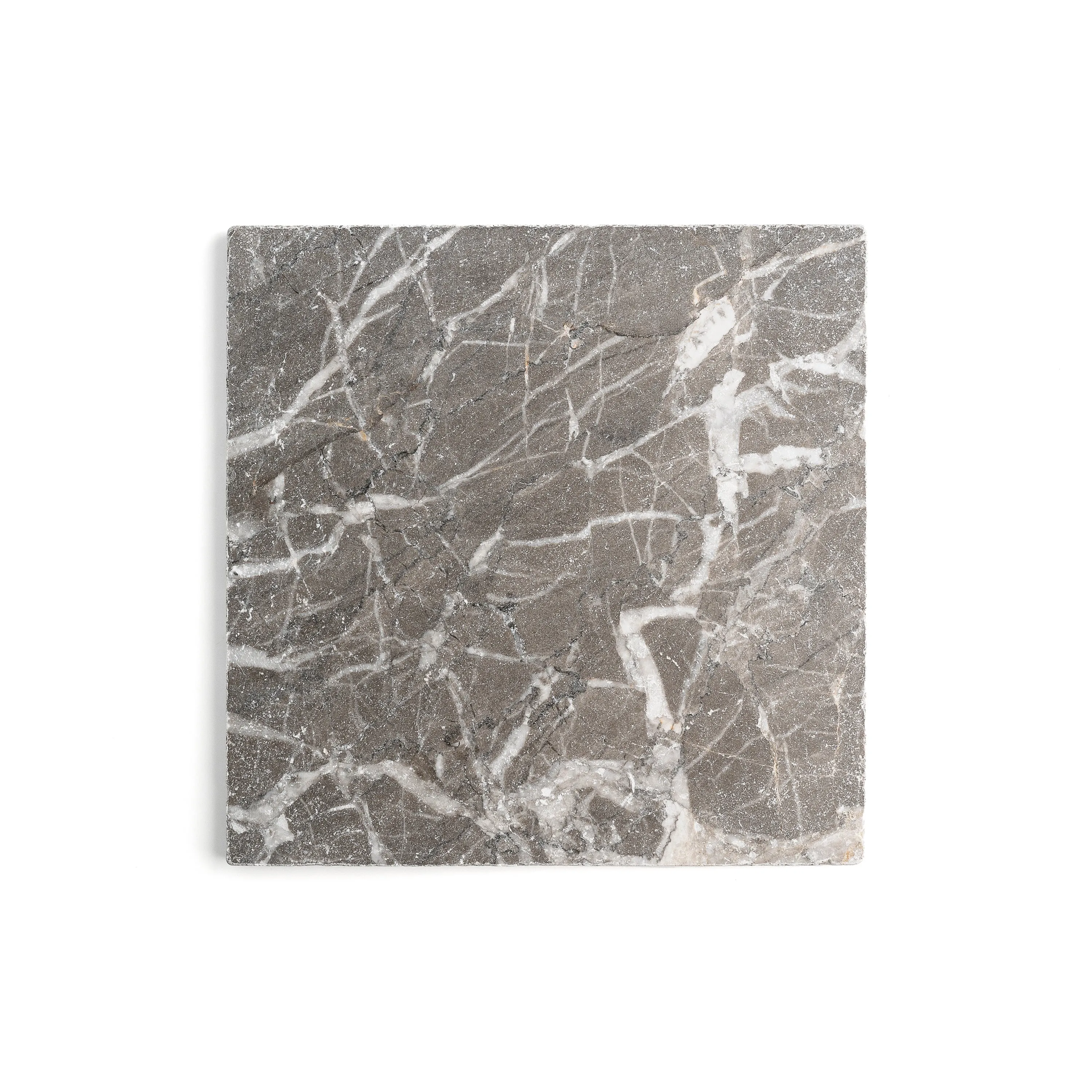 Atlas Grey 18x18 Moroccan Marble | Tumbled & Honed