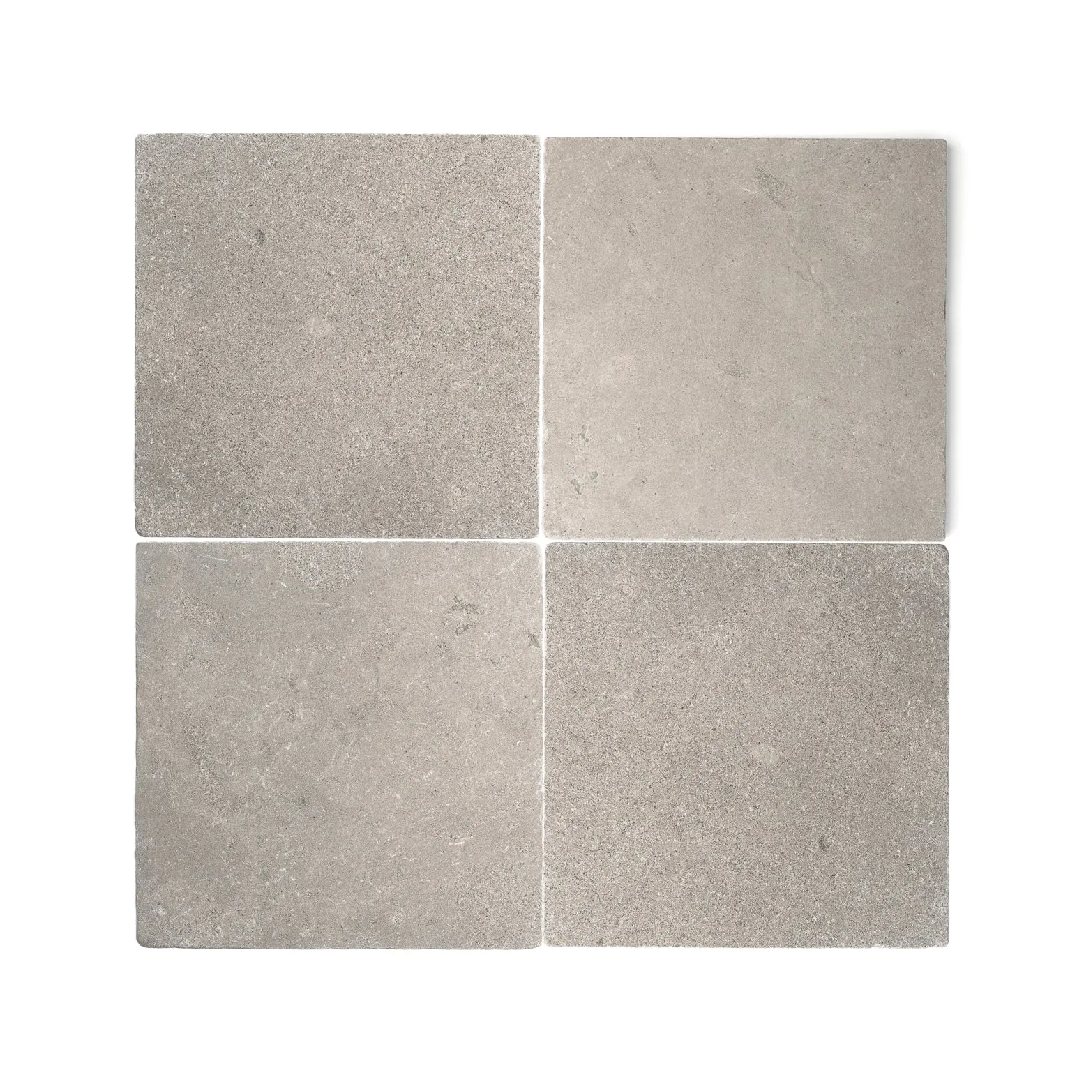 Azru Grey 18x18 Moroccan Limestone | Tumbled & Honed