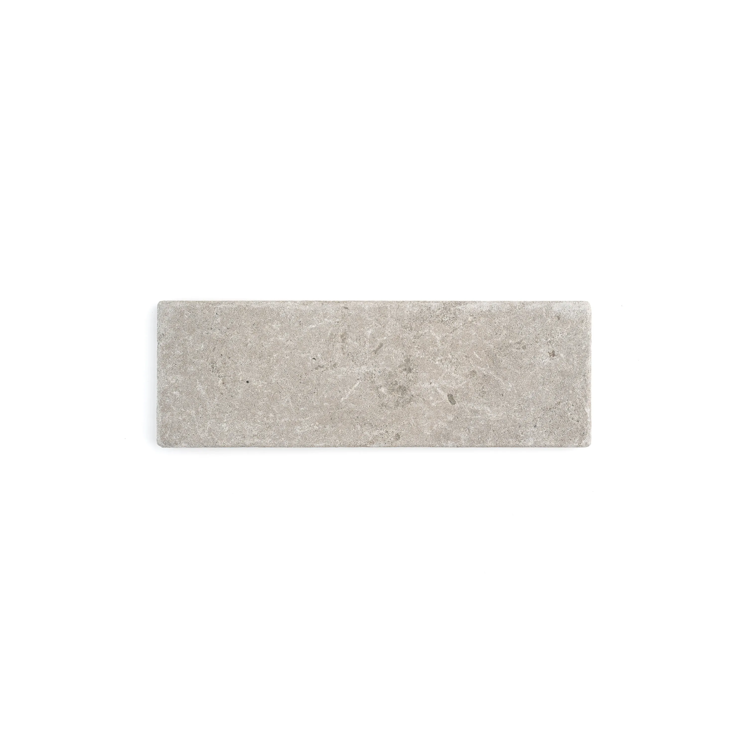 Azru Grey 4x12 Moroccan Limestone | Tumbled & Honed
