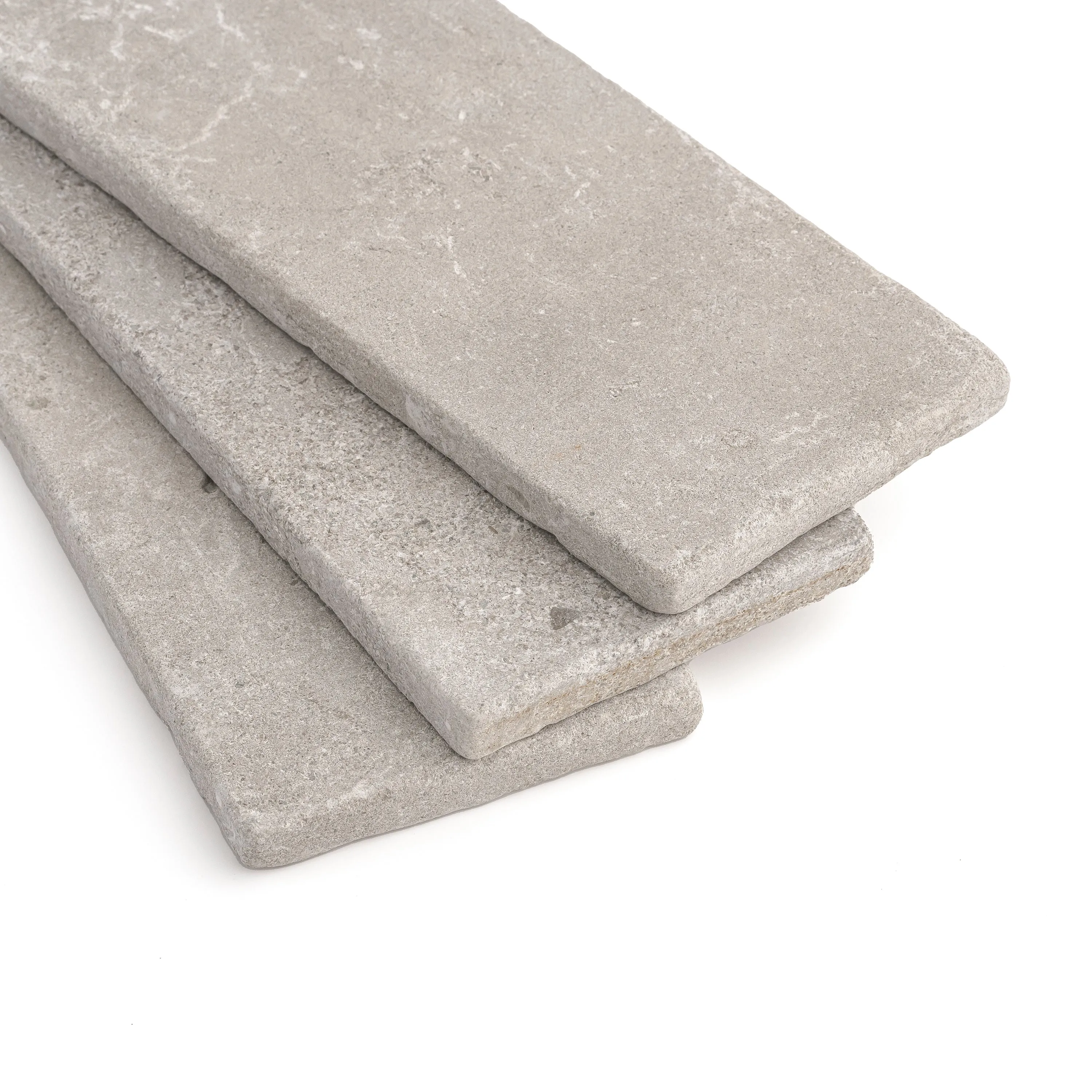Azru Grey 4x12 Moroccan Limestone | Tumbled & Honed