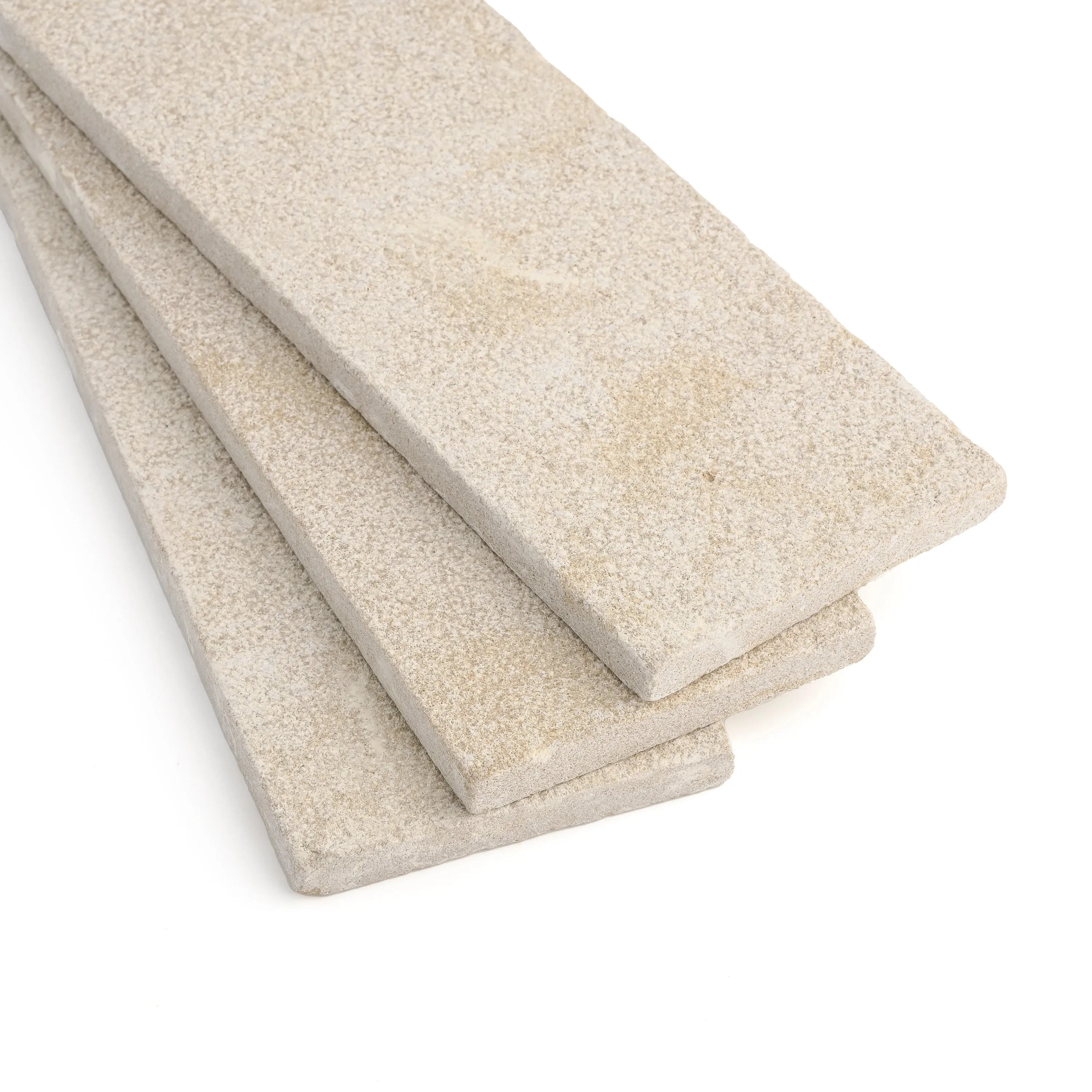 Azru Sand 4x12 Moroccan Limestone | Hammered & Tumbled