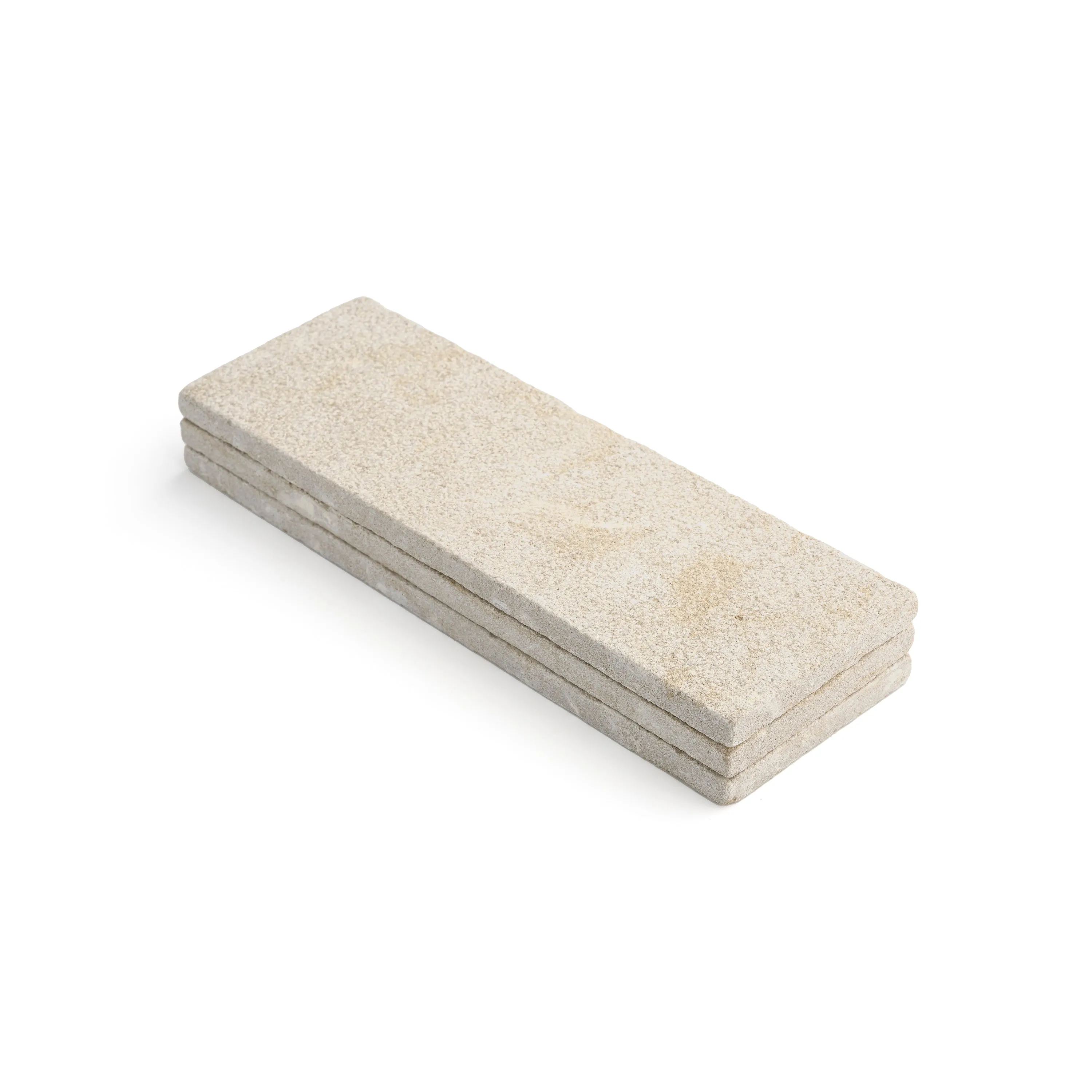 Azru Sand 4x12 Moroccan Limestone | Hammered & Tumbled