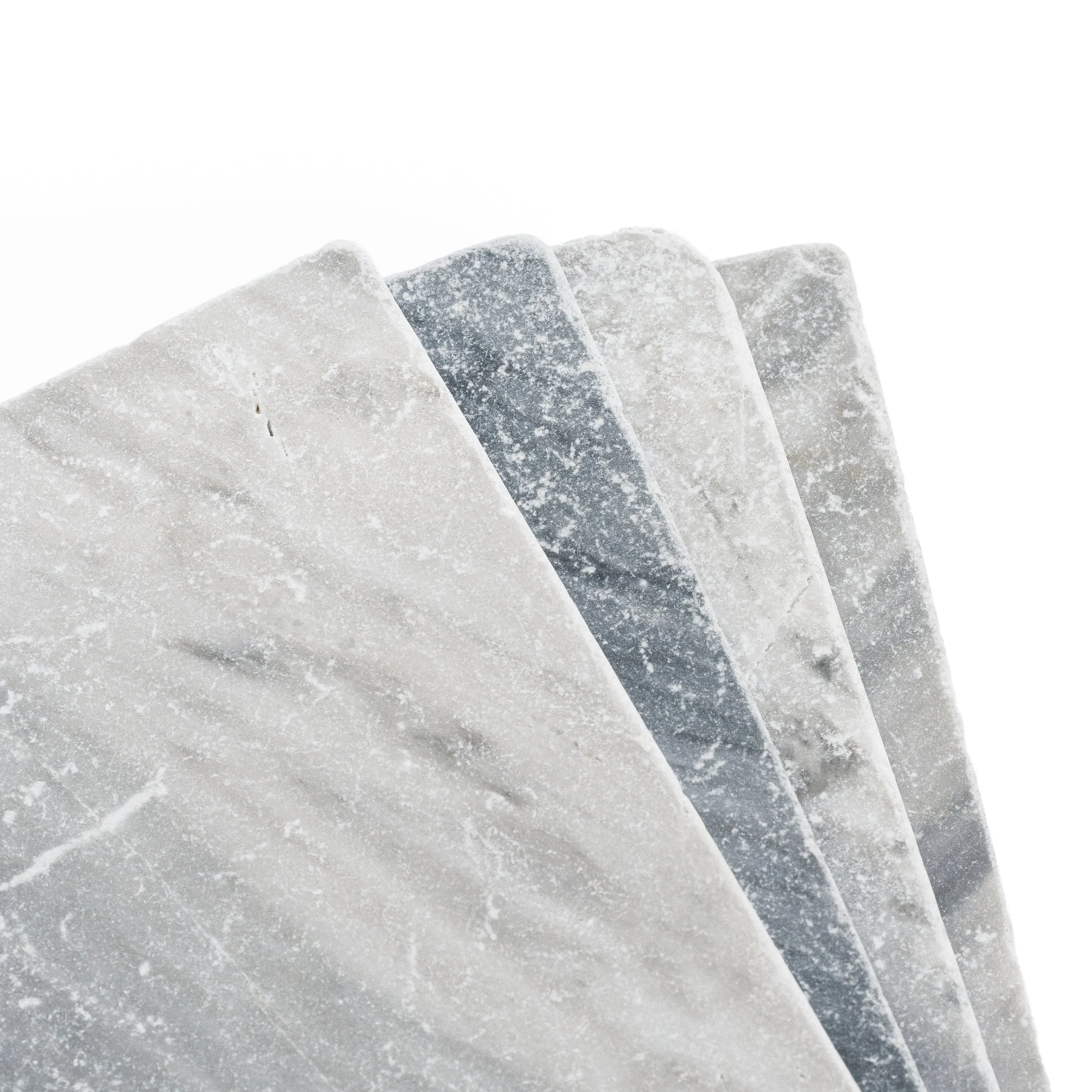 Bardiglio Grey Light 12x12 Marble Tile | Tumbled