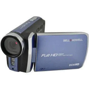 BELL HOWELL DV30HD-BL 20.0 Megapixel 1080p DV30HD Fun-Flix Slim Camcorder (Blue)