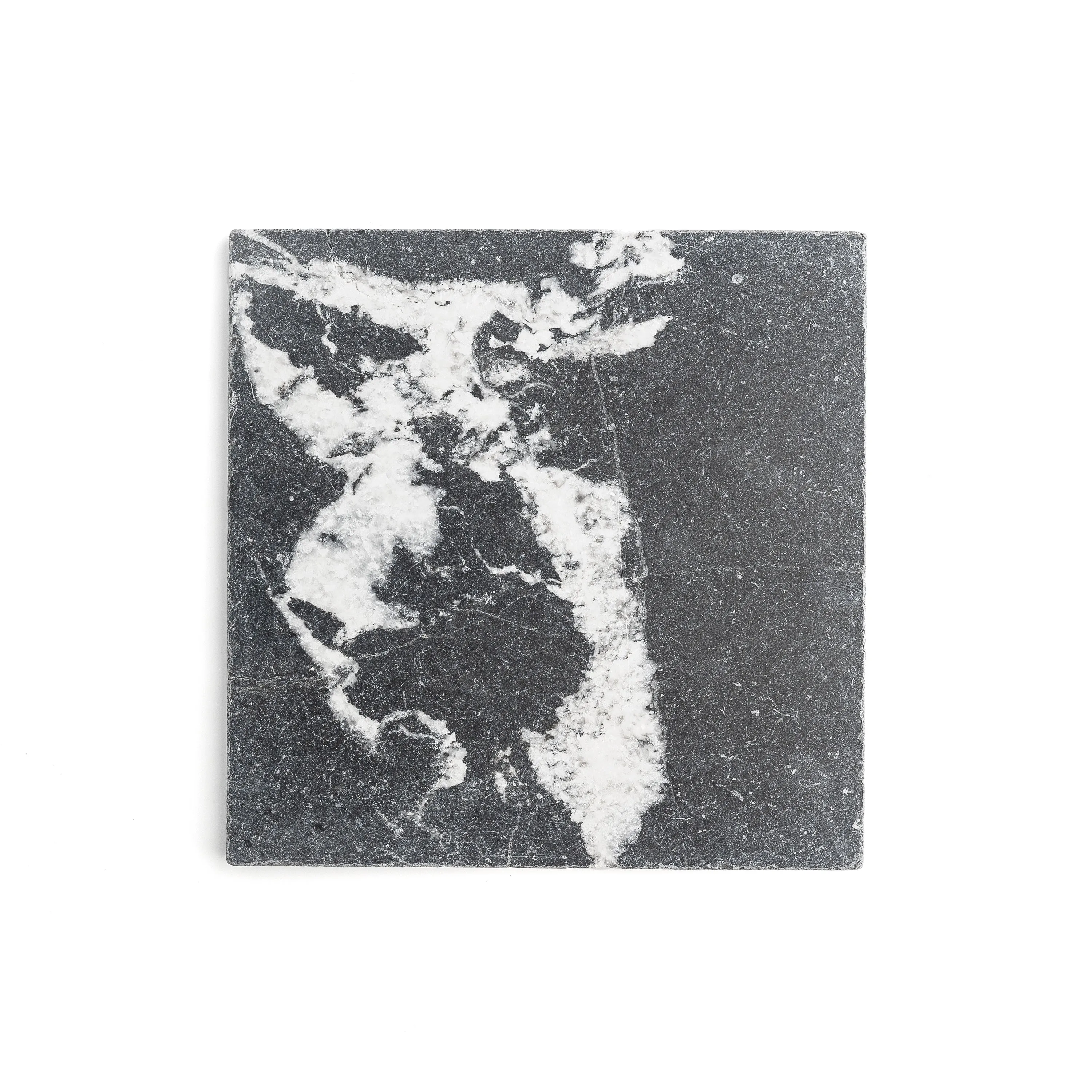 Black 12x12 Moroccan Marble | Tumbled & Honed