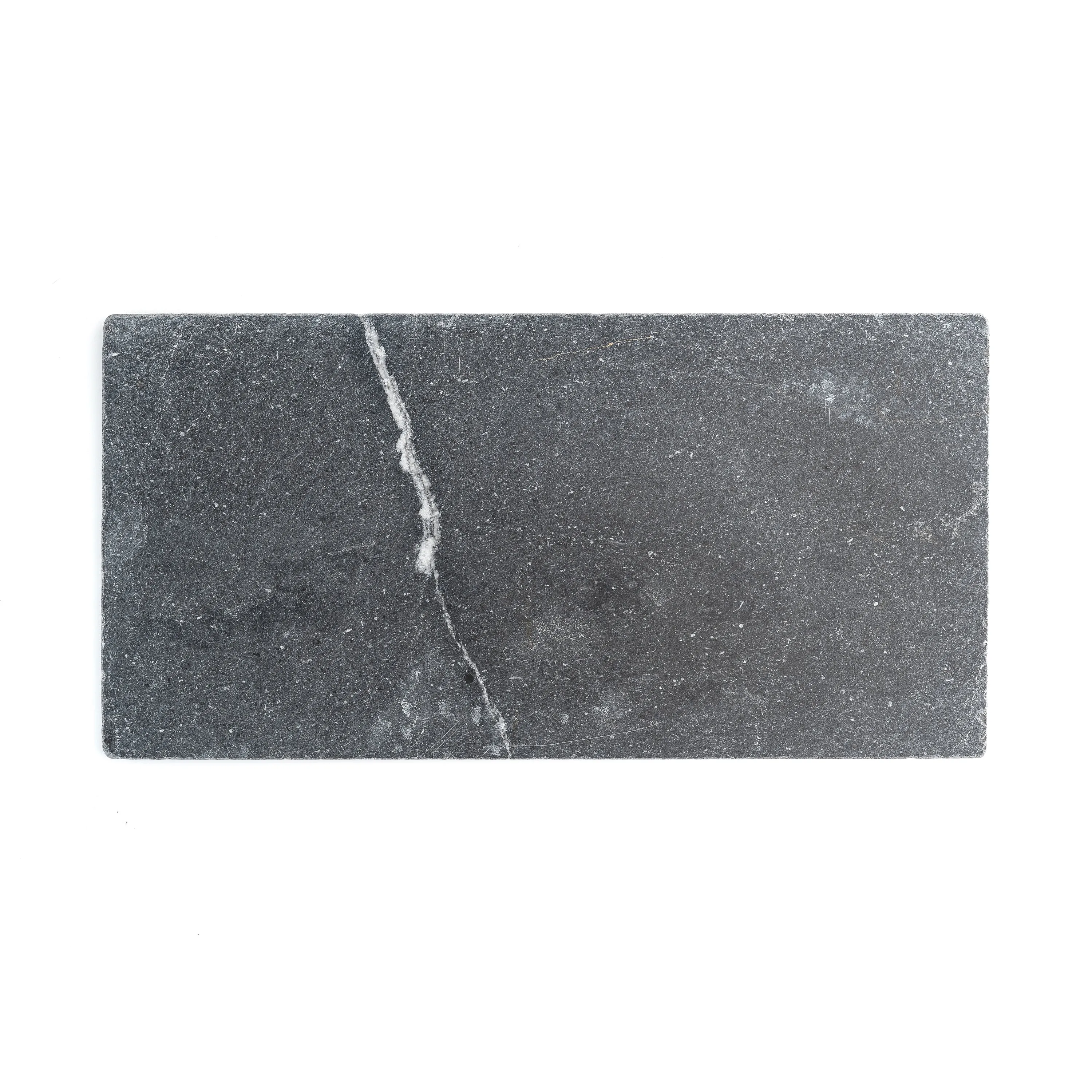 Black 12x24 Moroccan Marble | Tumbled & Honed