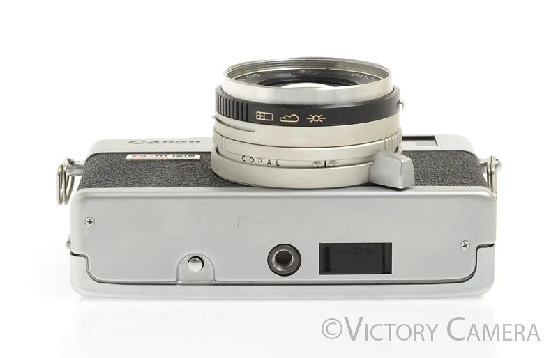 Canonet QL17 QL-17 GIII 35mm Rangefinder Camera w/ 40mm f1.7 Lens -New Seals-