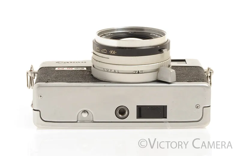 Canonet QL17 QL-17 GIII Rangefinder Camera -Clean, New Seals-