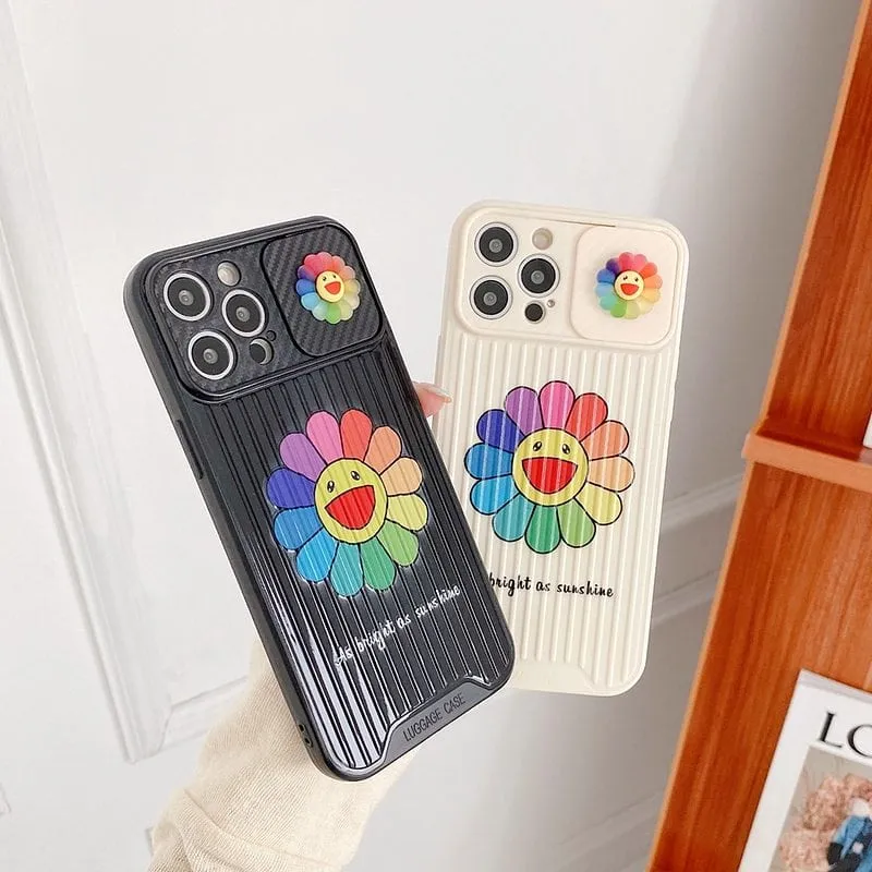 Cartoon Flower Smiley iPhone Case