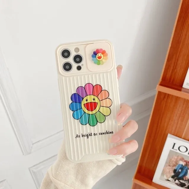 Cartoon Flower Smiley iPhone Case