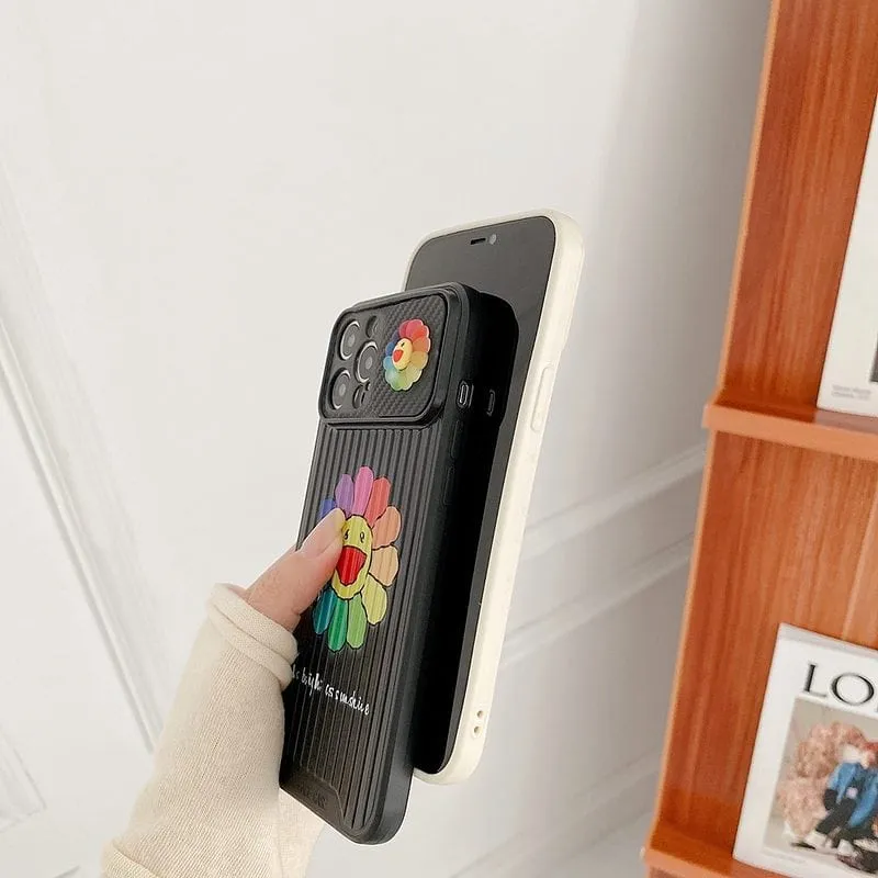 Cartoon Flower Smiley iPhone Case