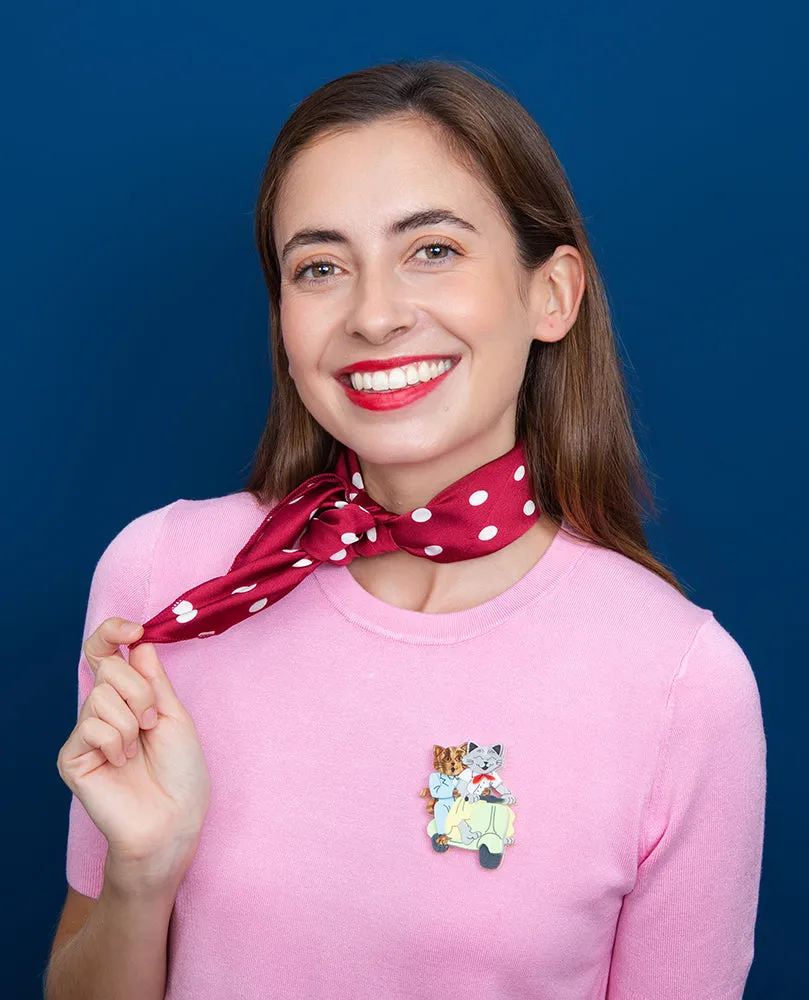 Cats in Rome Brooch