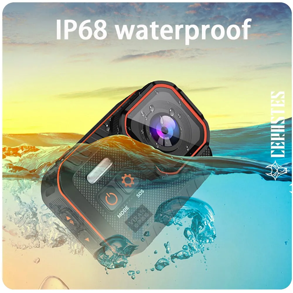 CERASTES Action Camera 4K60FPS With Remote Control Screen Waterproof Sport Camera drive recorder Sports Camera Helmet Action Cam