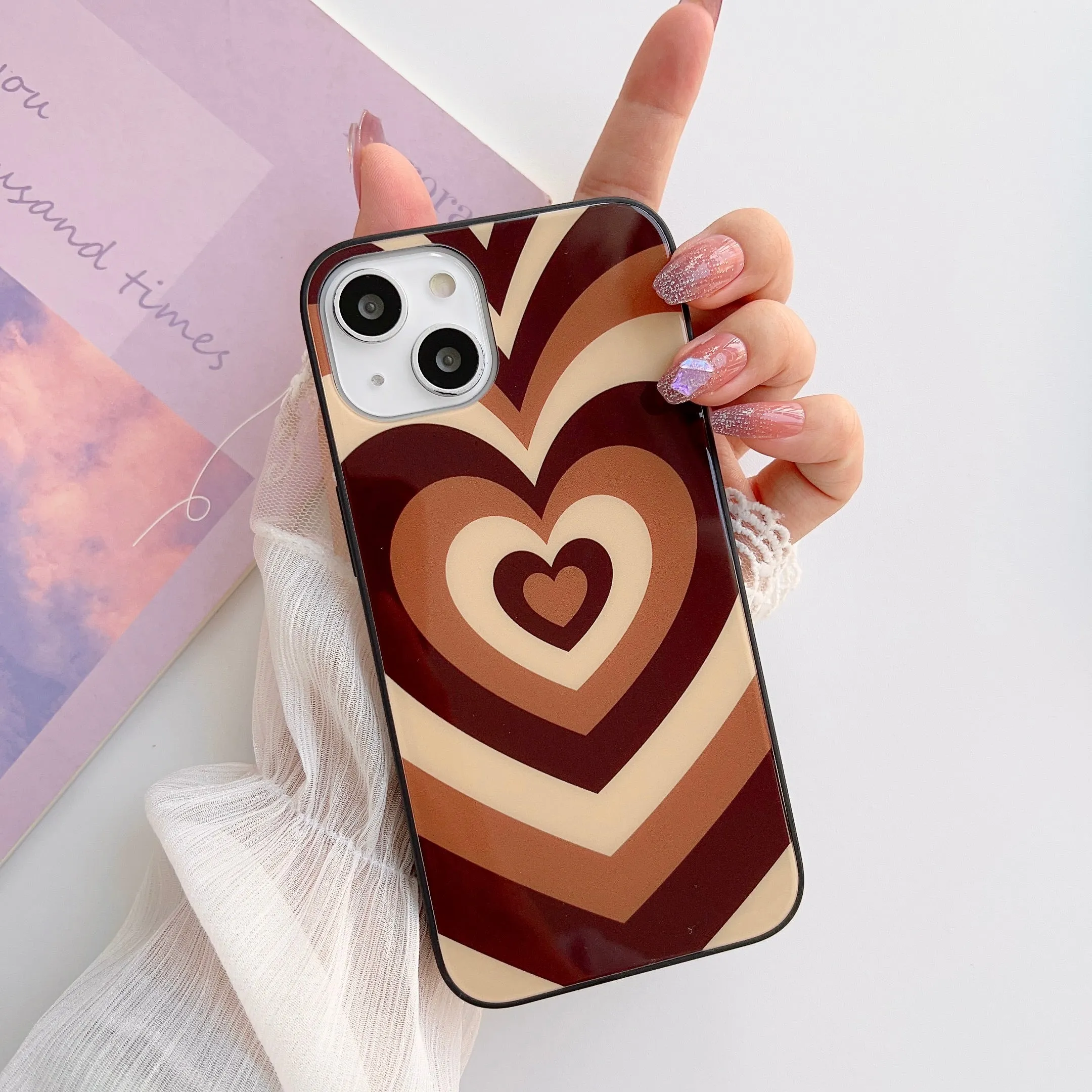 Choco Heart Glass Case