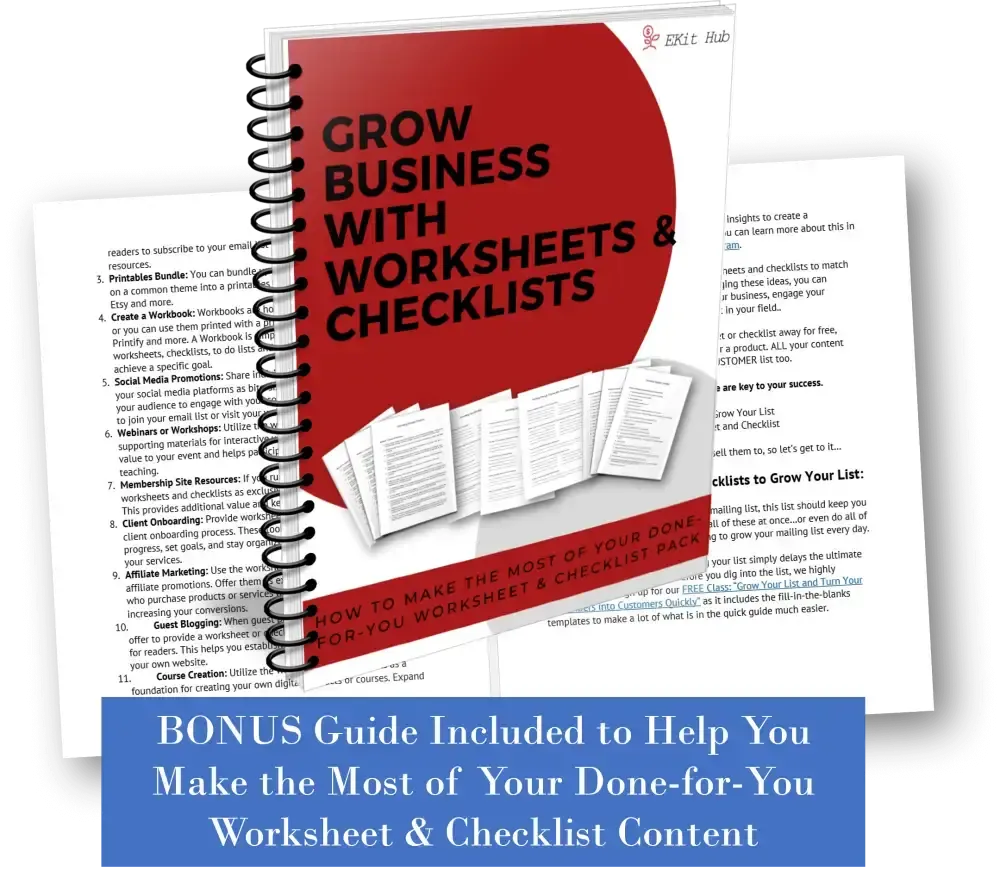 Cultivating Self-Discipline PLR Checklist & Worksheet