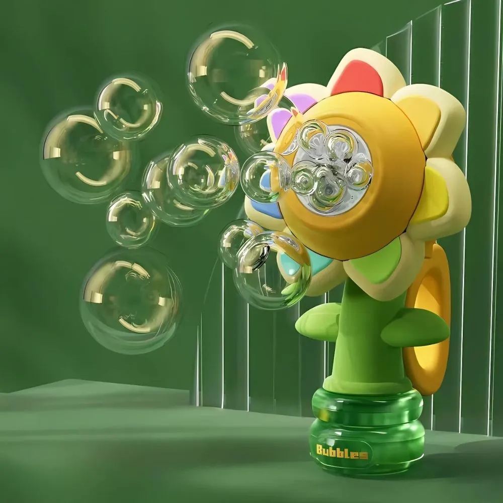 Dancing Sunflower LED Bubble Maker Toy