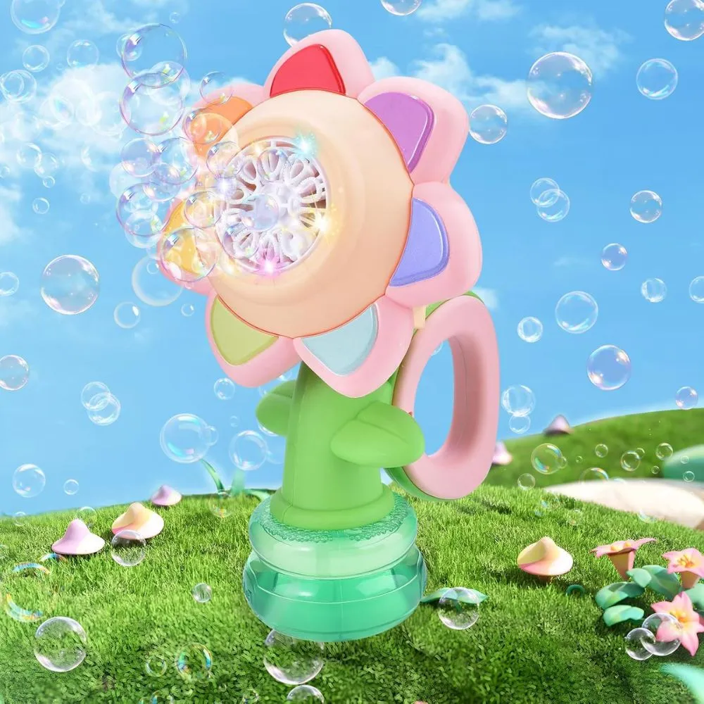 Dancing Sunflower LED Bubble Maker Toy