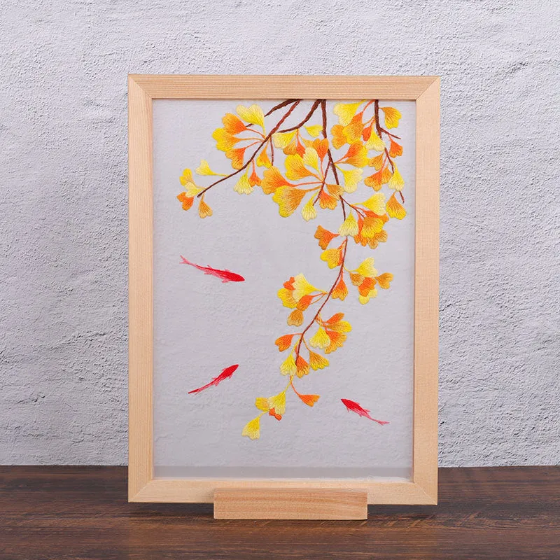 Desktop Screen Ornament Decoration Handmade Embroidery Material Kit