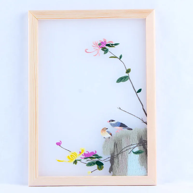 Desktop Screen Ornament Decoration Handmade Embroidery Material Kit