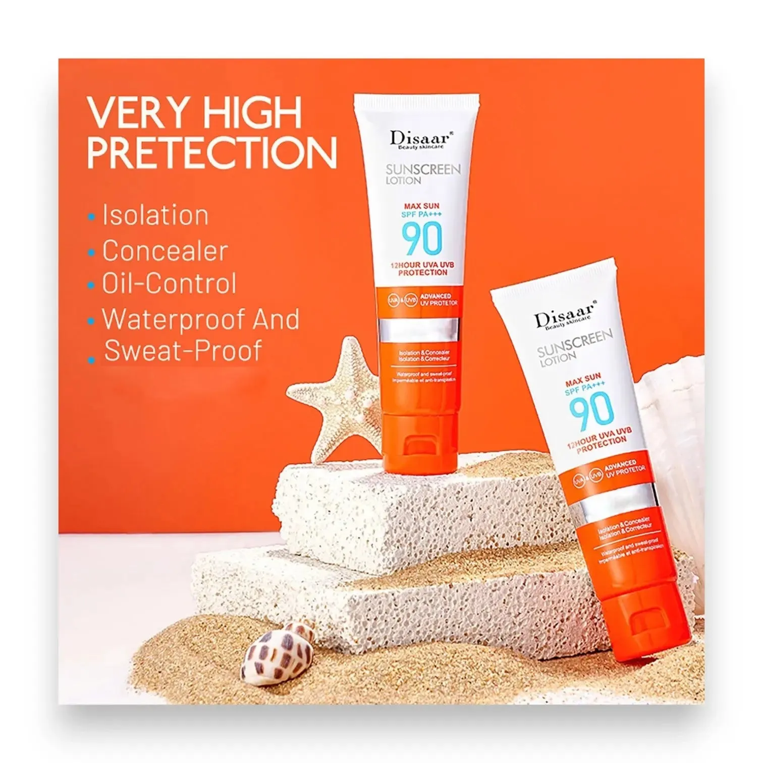 Disaar Sunscreen Lotion SPF90 50ml