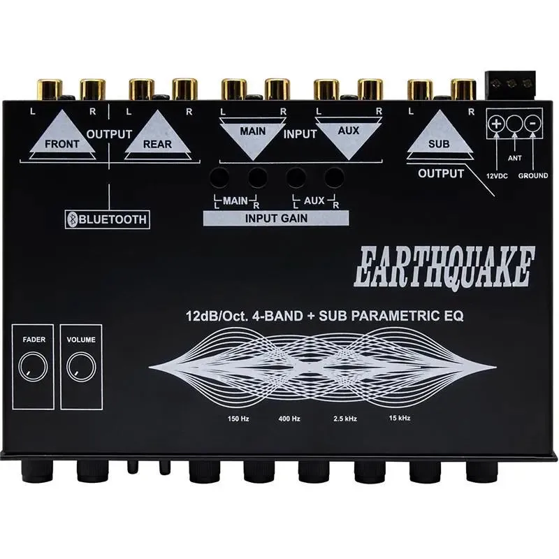 Earthquake EQ-4000BT 4-Band Parametric Equalizer w/ Bluetooth® Capable