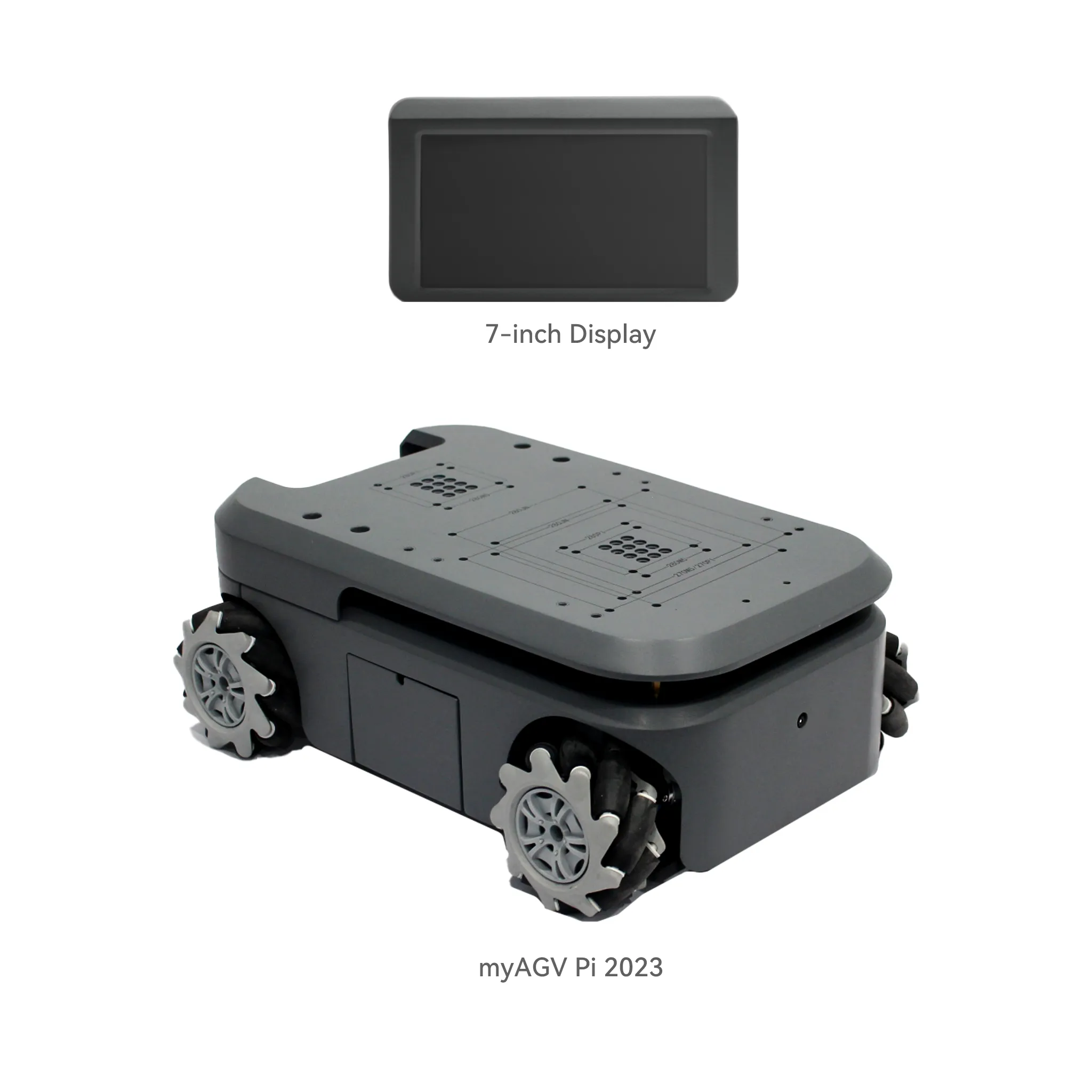 Elephant Robotics myAGV 2023 PI - Mobile Chassis Autonomous Navigation Raspberry Pi Robot Kit 2D/3D Mapping, Smart 4-Wheel Drive Vehicle with Gamepad