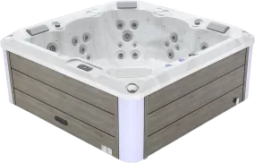 Empava Outdoor Hot Tub 87" x 35" Luxury Freestanding 5-Person LED-Lighted and 41 Jets Square New