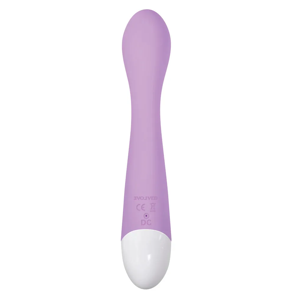 Evolved Pleasing Petal Rechargeable Silicone Flicking Dual Stimulator Light Purple