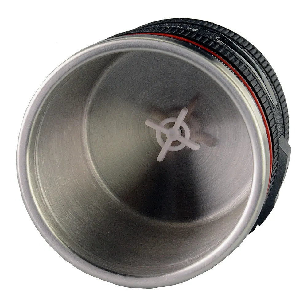 Fotodiox Thermo LenzCup - Self Stirring Insulated Tumbler, Coffee, and Refreshment Mug - Canon EF 24-105mm f/4L IS USM (1:1) Replica, 8oz **Clearance**