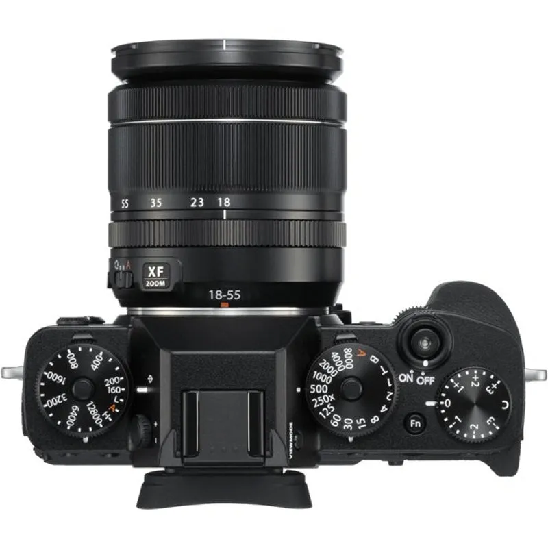 FUJIFILM X-T3 Mirrorless Camera with 18-55mm Lens (Black, USB Charging)