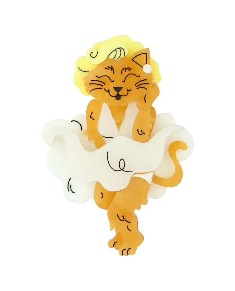 Fun Loving Meowrylin Brooch