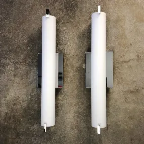 George Kovacs Tube Collection Wall Light in Chrome, Frosted Glass