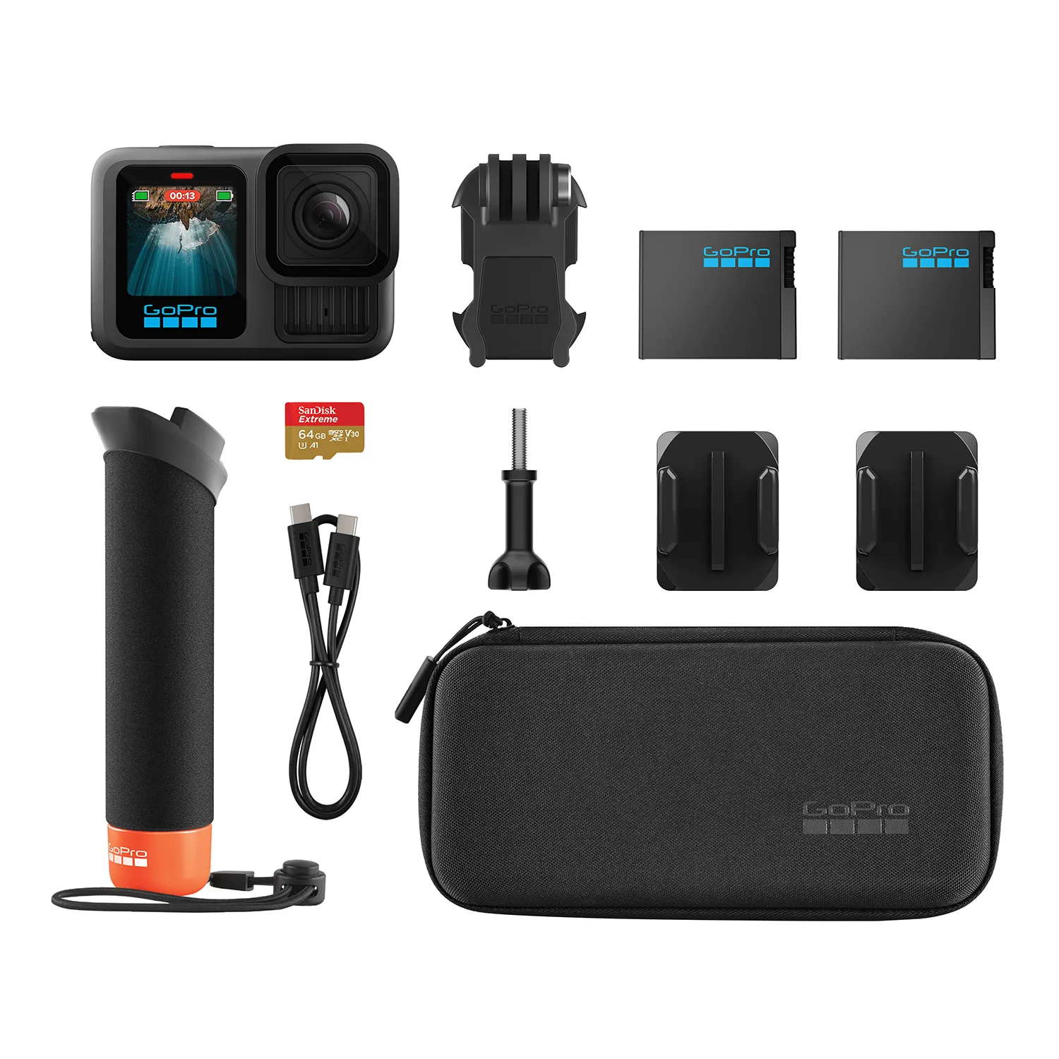 GoPro Hero 13 Black Action Camera   Accessories Bundle