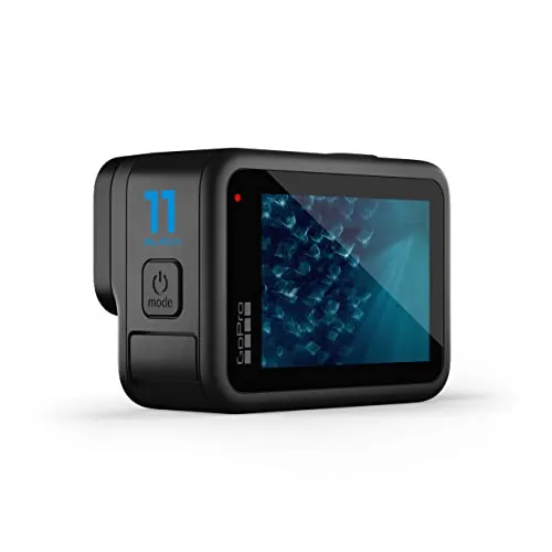 GoPro HERO11 Black - Waterproof Action Camera with 5.3K60 Ultra HD Video, 27MP Photos, 1/1.9" Image Sensor, Live Streaming, Webcam, Stabilization