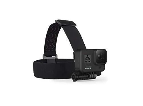 GoPro Hero8 Black Retail Bundle - Includes Hero8 Black Camera Plus Shorty, Head Strap, 32GB SD Card, and 2 Rechargeable Batteries