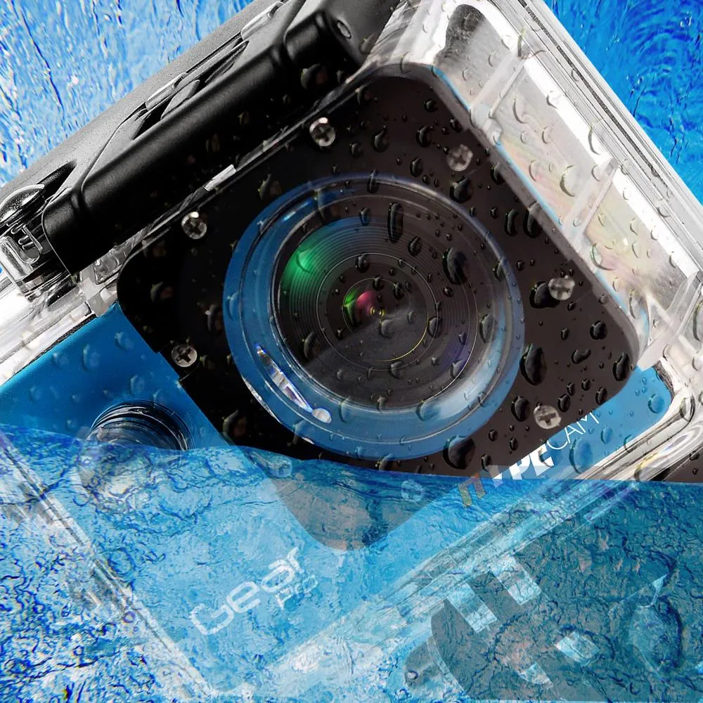Hype Cam - 4K Ultra Hd Wifi Camera, 1080P  Sports Action Pocket Cam (Blue)