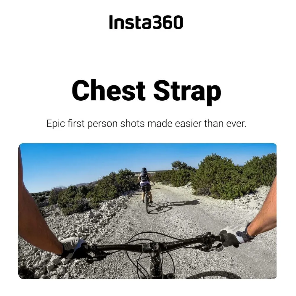 Insta360 Chest Strap for Action Camera with Adjustable Non-Slip Design and 1/4" Mount Adapter CINSTAV/E