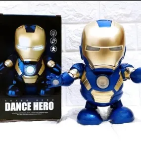 IRON MAN DANCING ROBOT WITH LIGHT & MUSIC TOY FOR KIDS