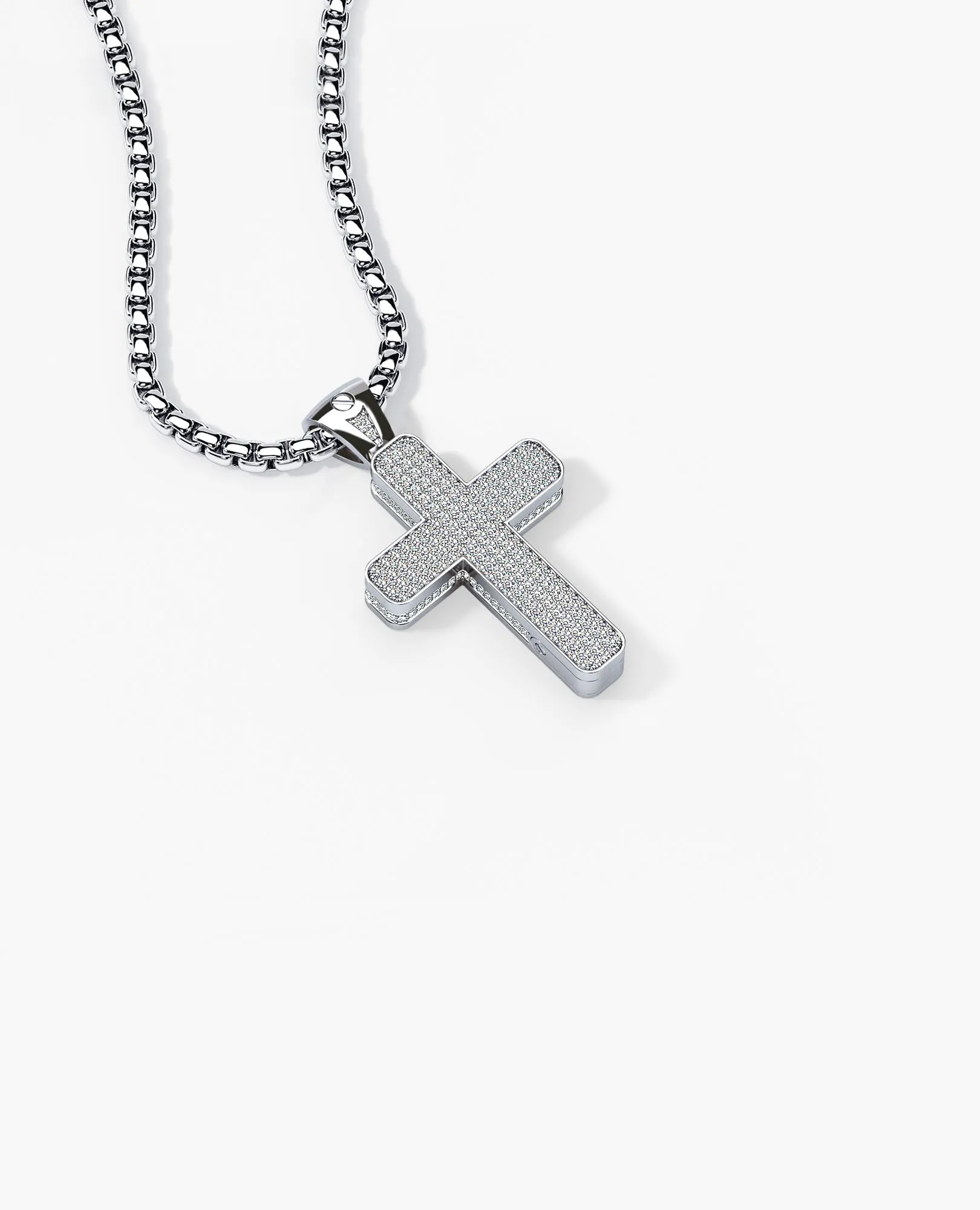 JERRITT Cross Pendant in Gold with 0.90ct Diamonds