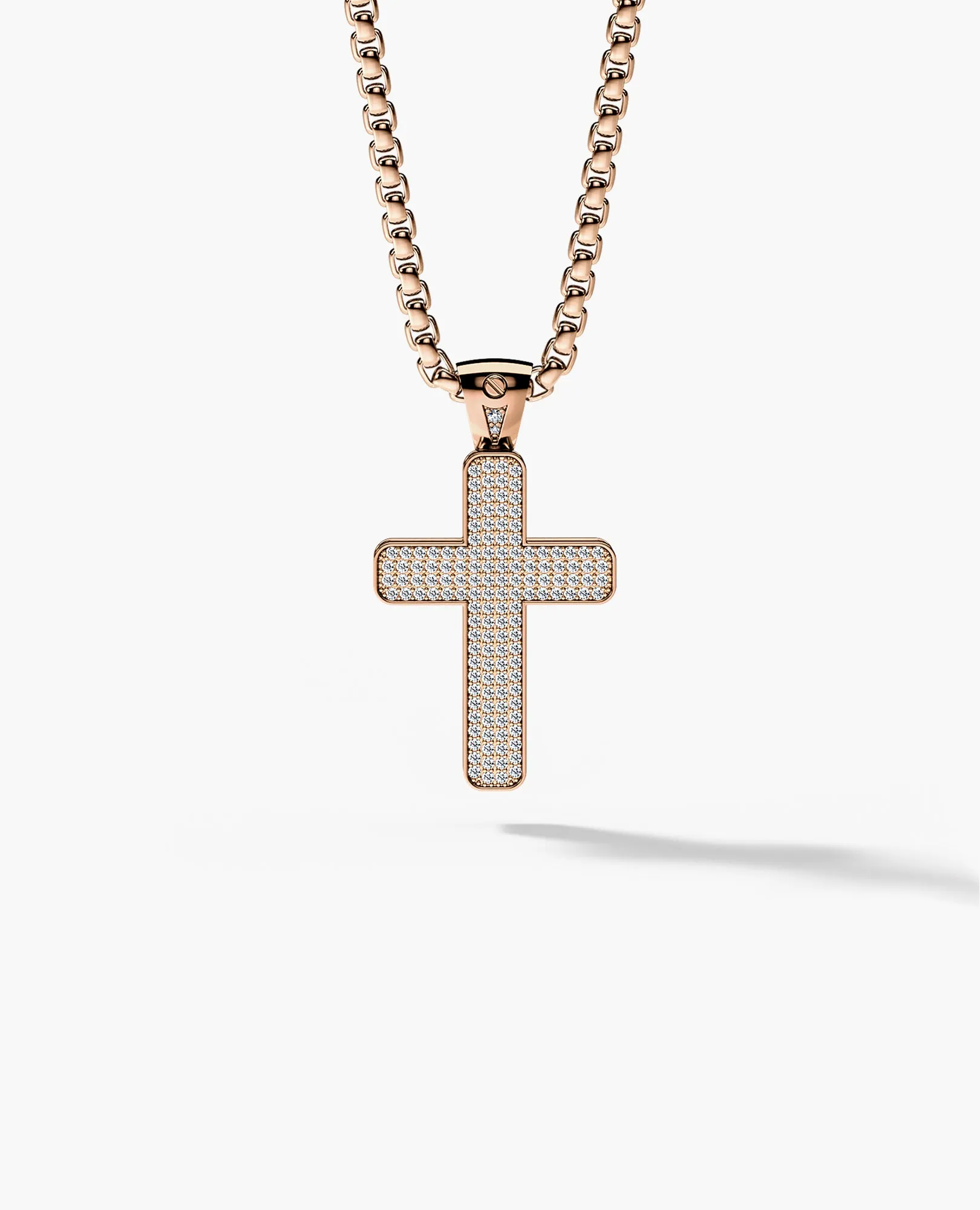 JERRITT Cross Pendant in Gold with 0.90ct Diamonds